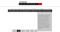 Desktop Screenshot of edgedevelopment.net