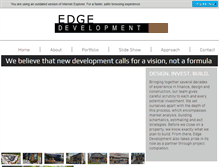 Tablet Screenshot of edgedevelopment.net